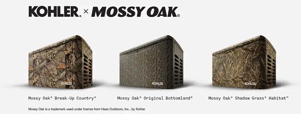 Mossy Oak Camo Kohler Generators